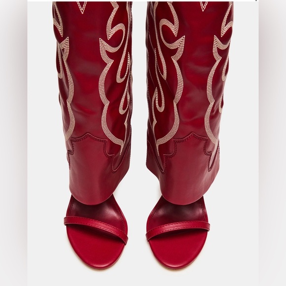 Steve Madden Shoes - Steve Madden Red Heeled Boots